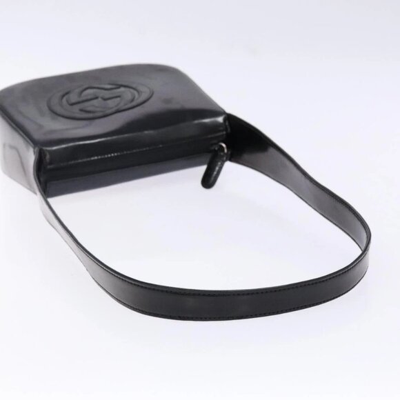 GUCCI Shoulder Bag Patent leather Black Silver 007 - Picture 7 of 15